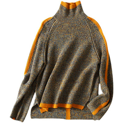 Celine Coltrui | Elegante oversized trui met oranje streep voor dames
