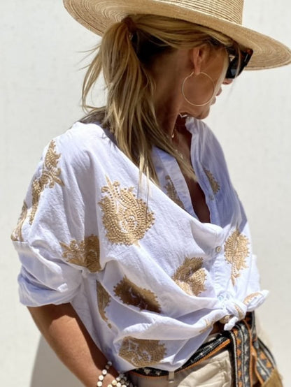 Emma | boho geborduurde blouse