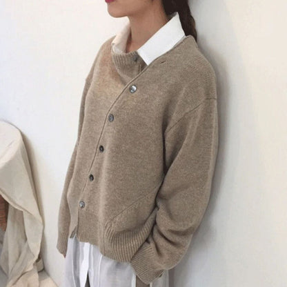 Luxe kasjmier vest met knoopaccenten - Harper
