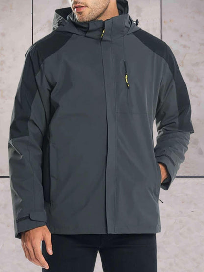 Niel - waterdicht jack met afneembare capuchon geschikt voor buitenactiviteiten