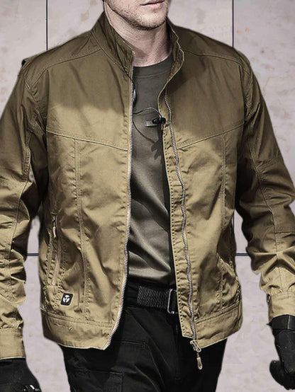 Dean - warme en waterdichte cargojas met knoopsluiting op de mouw en ritssluiting aan de voorkant