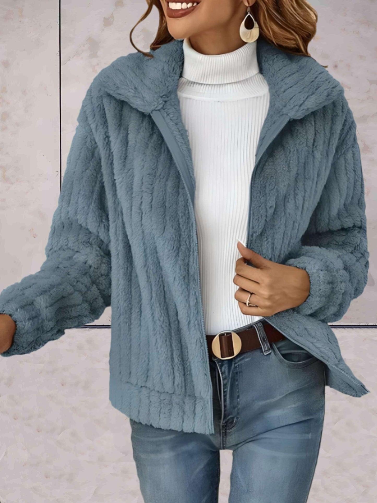 Grace | Eenvoudig gebreid jack met polokraag