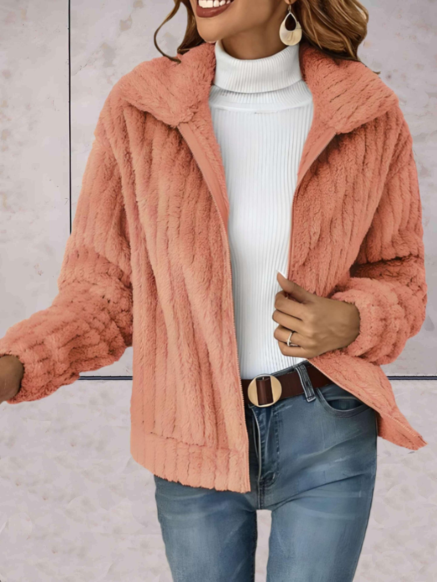 Grace | Eenvoudig gebreid jack met polokraag