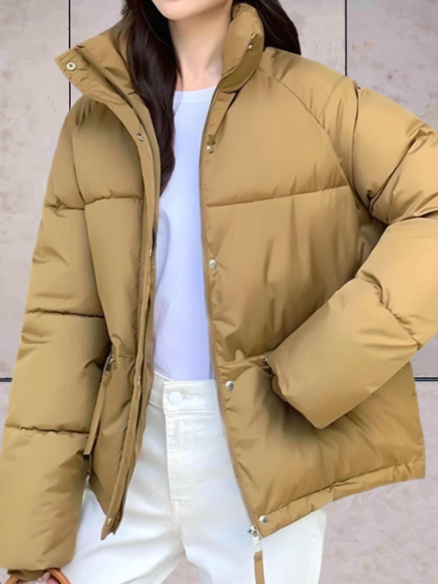 Valerie - Parka jas met opstaande kraag en dubbele sluiting
