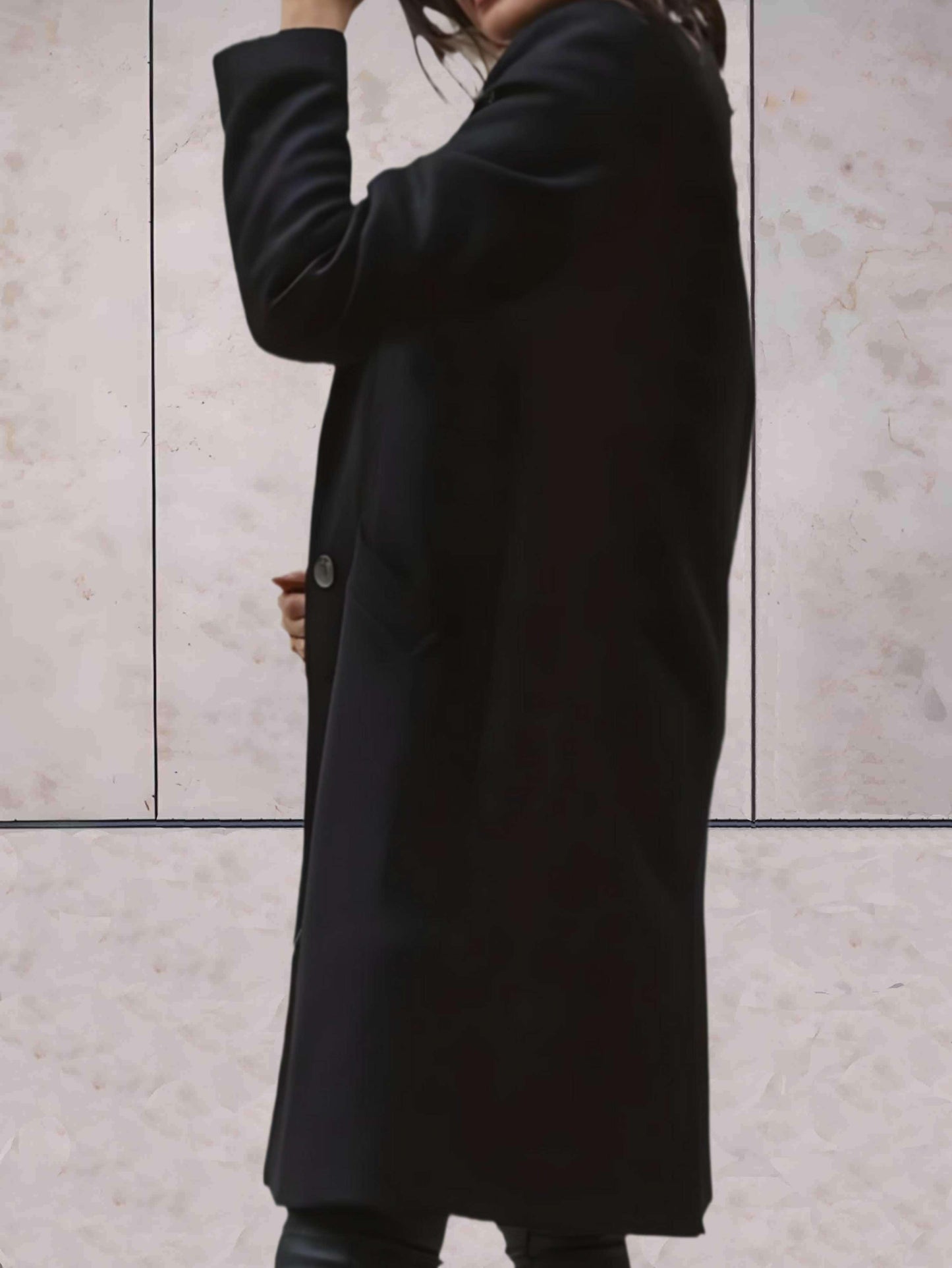 Nagi | Elegante trench jas met enkele knoopsluiting en zakken