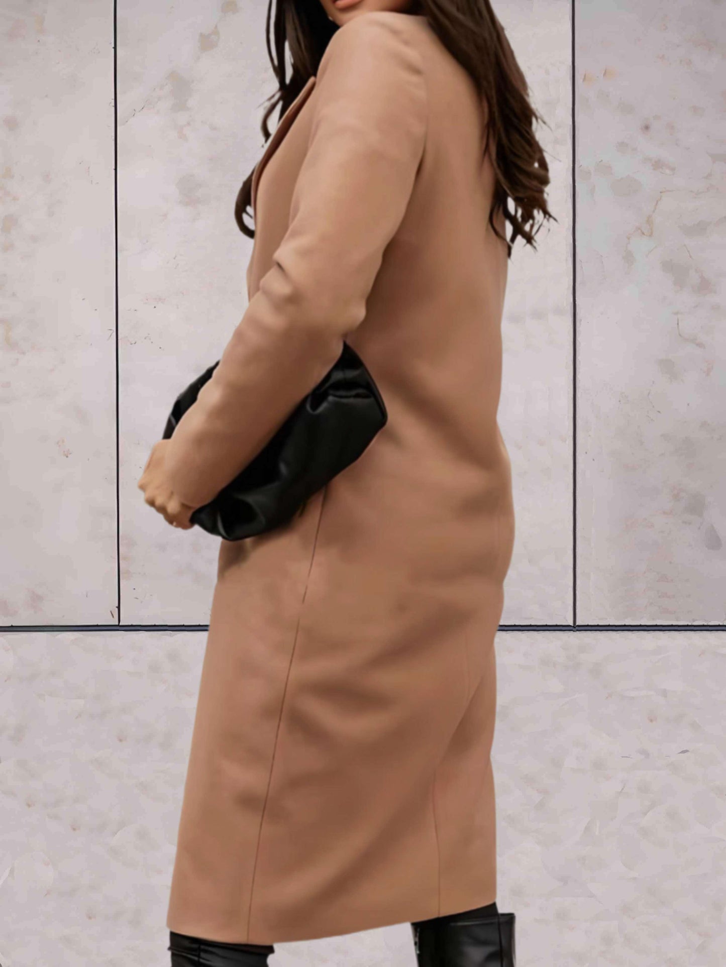 Nagi | Elegante trench jas met enkele knoopsluiting en zakken