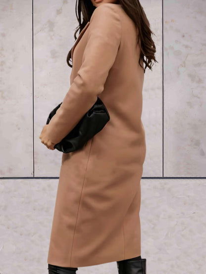 Nagi | Elegante trench jas met enkele knoopsluiting en zakken