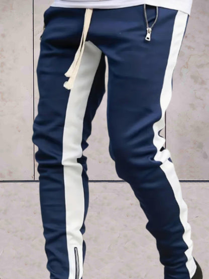 Wiley -  Tweekleurige joggers met ribbels voor heren met zakken broek