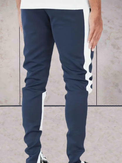 Wiley -  Tweekleurige joggers met ribbels voor heren met zakken broek