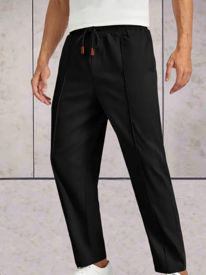 Rey - Broek met ribbels en hoge taille voor heren broek