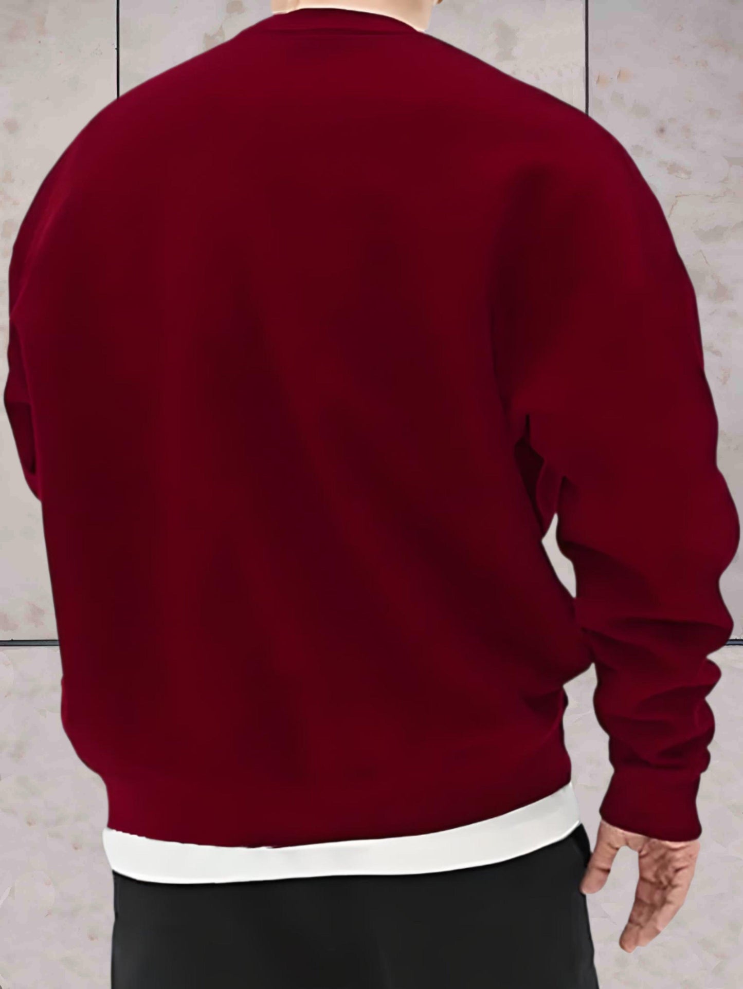 Fredy - Oversized trui voor heren met Paris print Sweater