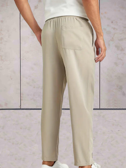 Rey - Broek met ribbels en hoge taille voor heren broek