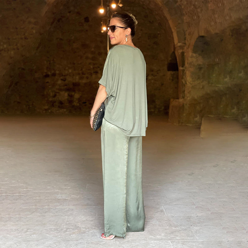 Bente | satijnen tweedelig pak