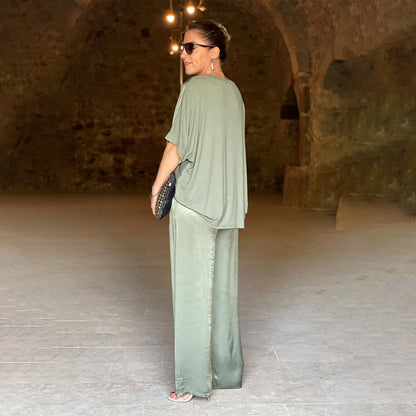 Bente | satijnen tweedelig pak