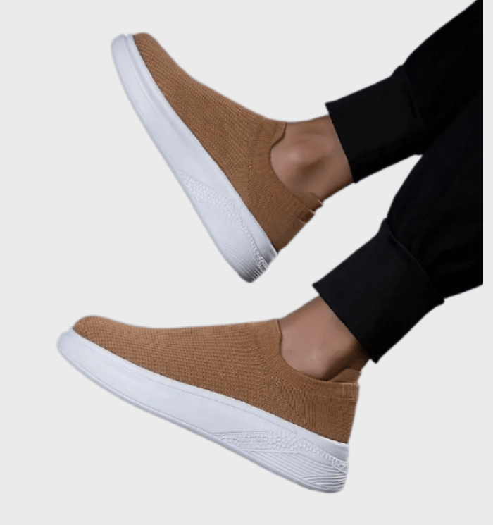 Sparrow - Donkerbruine instapsneakers voor heren voor vrijetijdskleding schoenen