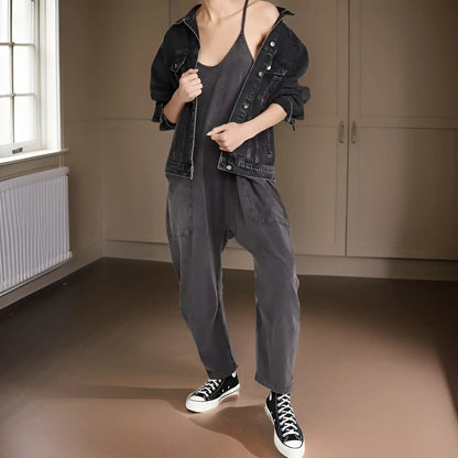 Carla | ademende zomer jumpsuit met wijde pijpen voor dames