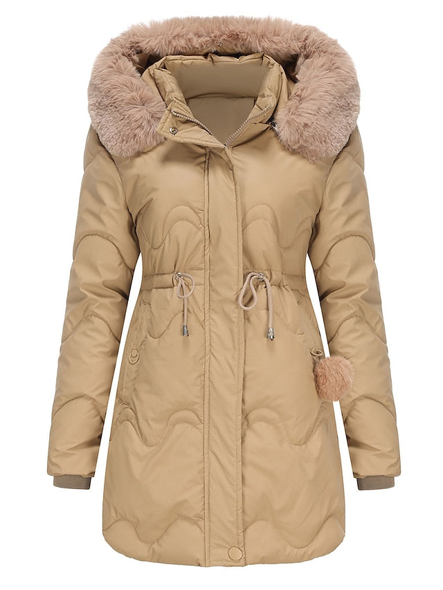 Mariam - Elegante gevoerde dames winterjas
