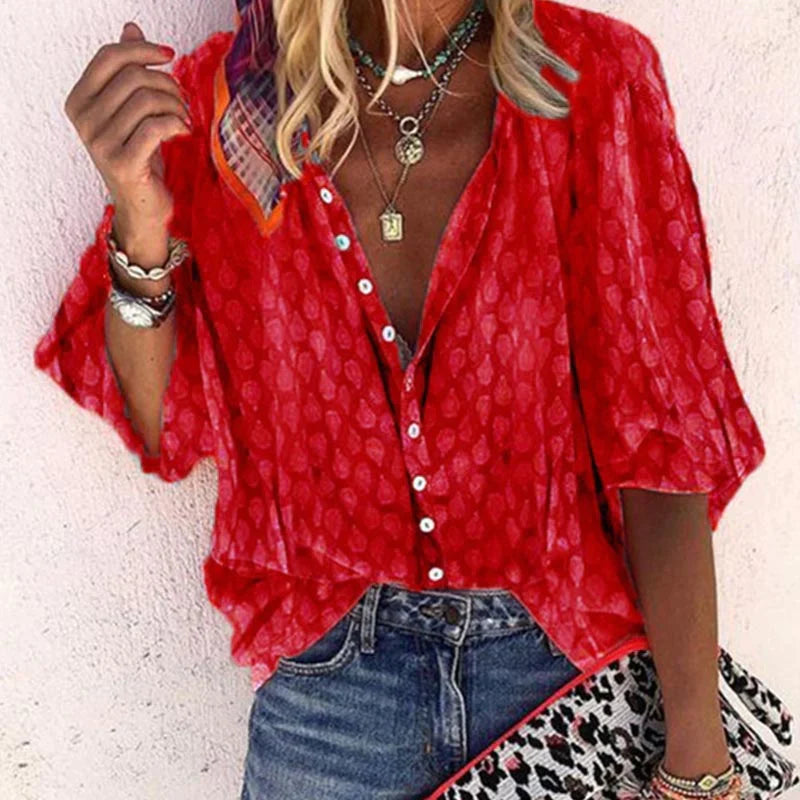 Sophie - Stijlvolle Zomerse Blouse voor Vrouwen