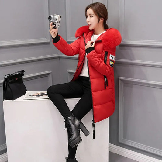 Krisey | Winterjassen parka's halflang met capuchon