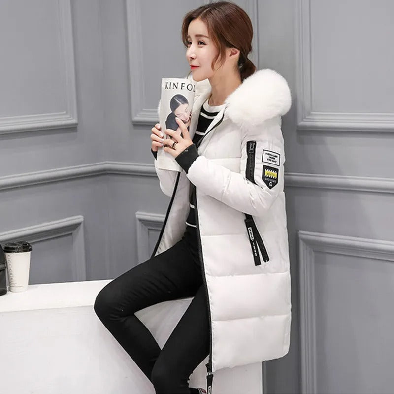 Krisey | Winterjassen parka's halflang met capuchon