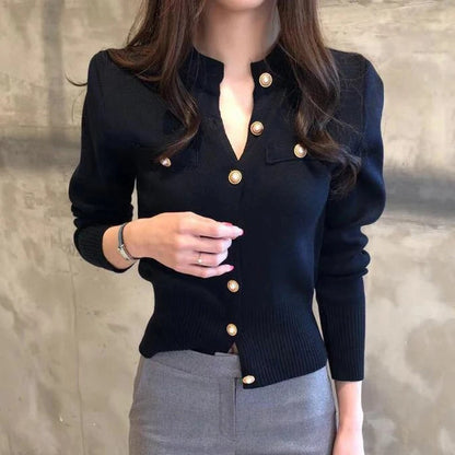 Anna Feld Vest | Elegant zacht gebreid damesvest met knoopsluiting