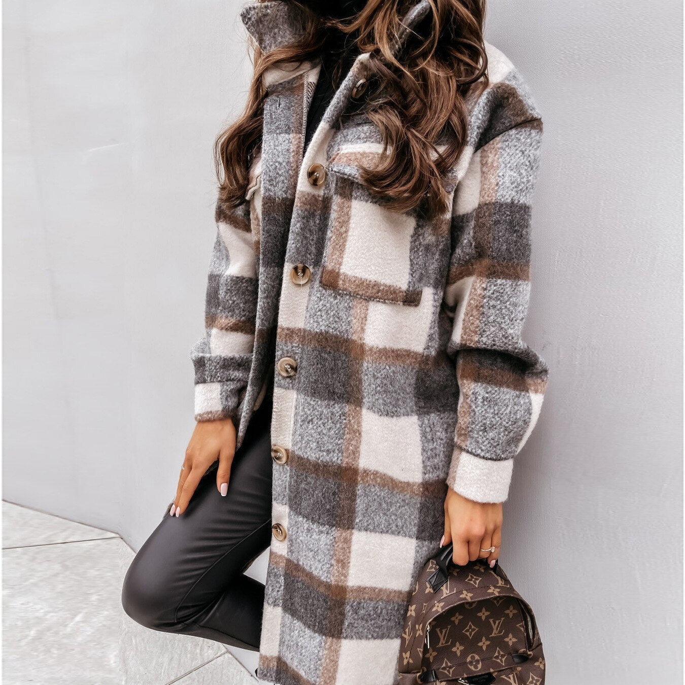 Lana Ruiten Jas | Comfortabele lange wollen dames jas