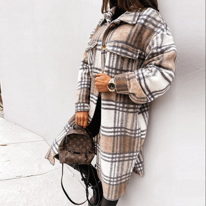 Lana Ruiten Jas | Comfortabele lange wollen dames jas