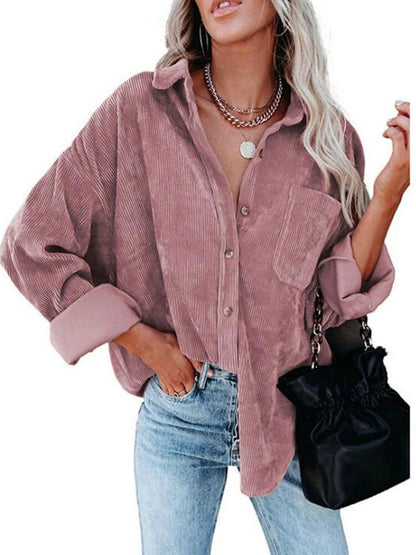Emily Overshirt | Ribfluwelen Blouse voor ieder seizoen