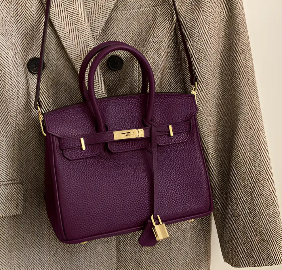 Adeline  | elegante grote handtas met lycheepatroon