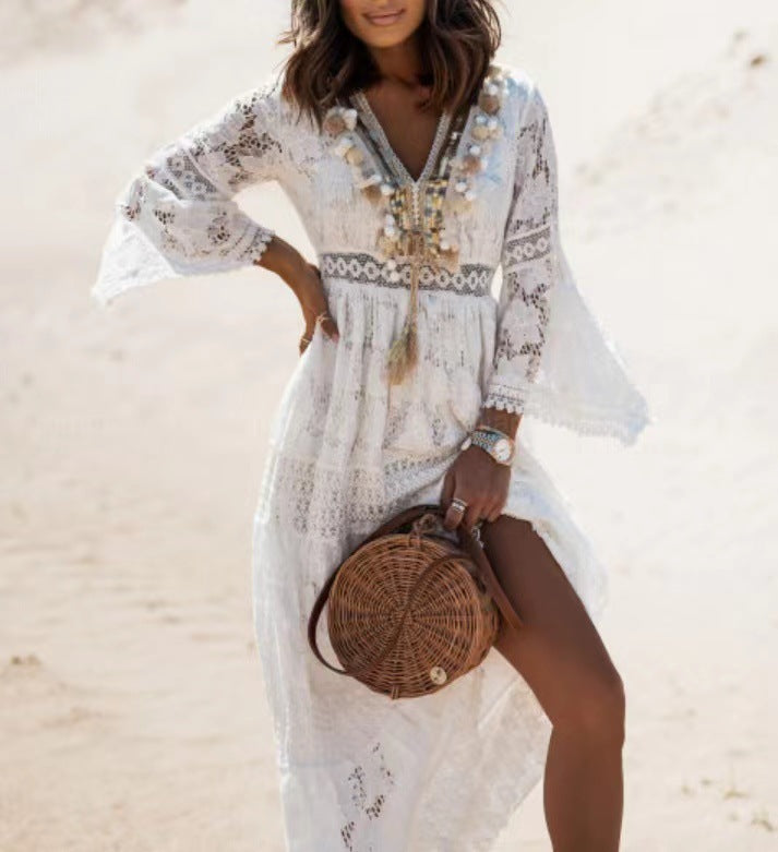 Rowena - boho maxi jurk