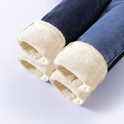 Alexandra - Gevoerde Dames Winter Jeans met Hoge Taille