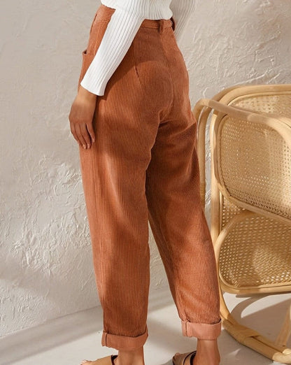 Elegante corduroy broek voor dames